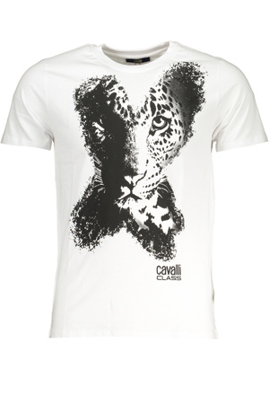 CAVALLI CLASS MEN&#39;S SHORT SLEEVED T-SHIRT WHITE