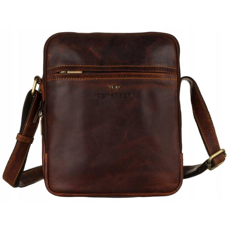 Men's genuine leather sachet Peterson PTN TB-8021-COM