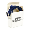 BELTIMORE women's leather belt navy blue box A90 : Colors - navy blue, Strap size - r.85-100 cm