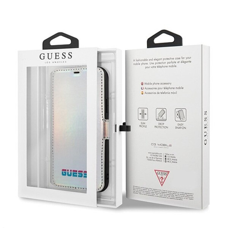 Guess GUFLBKN65BLD iPhone 11 Pro Max srebrny/silver book Iridescent