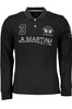 LA MARTINA SCHWARZES LANGARM-POLOSHIRT FÜR HERREN