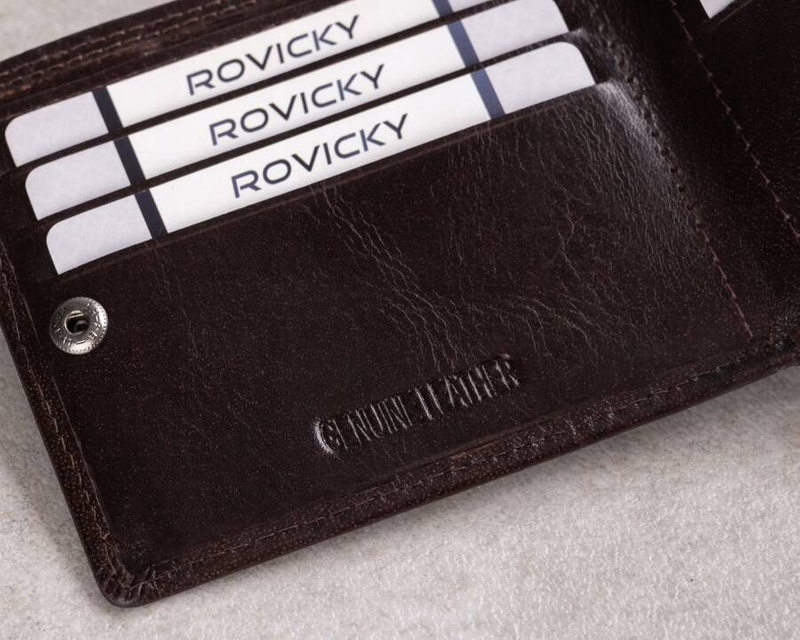 Leather wallet RFID ROVICKY PC-107-BAR