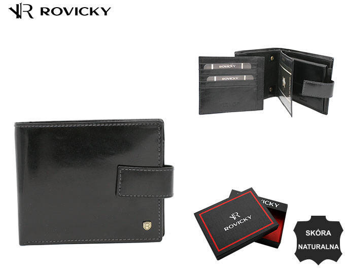 Leather wallet RFID ROVICKY 22321L-RVT