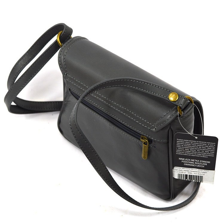 Leather women's classic elegant messenger bag