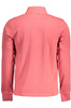 GANT MEN&#39;S RED LONG SLEEVE POLO SHIRT