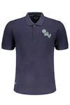 GIAN MARCO VENTURI MEN&#39;S SHORT SLEEVED POLO SHIRT BLUE