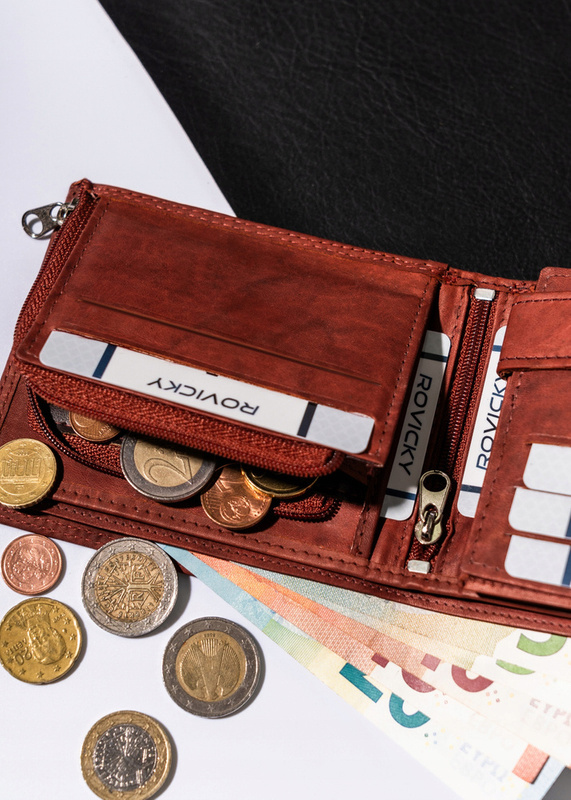 A roomy men's leather wallet by Always Wild