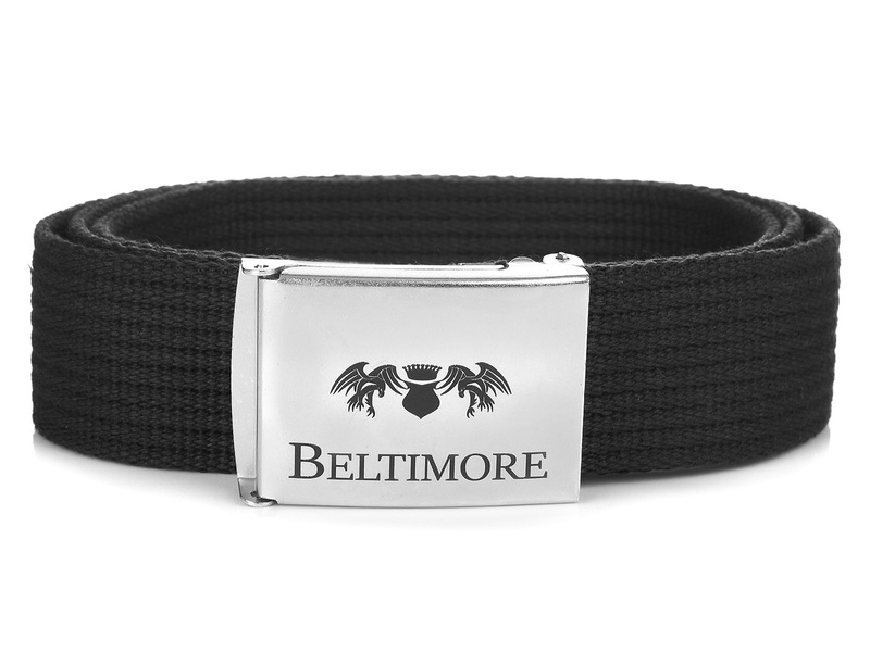 BELTIMORE BLACK PARCIANY BELT LONG PARCIAK F79: colors - black, stripes - r. 85-100 cm