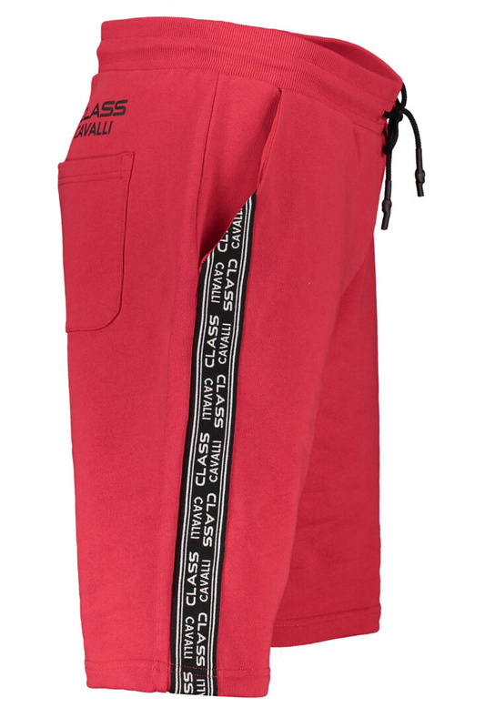 CAVALLI CLASS RED MEN'S SHORT TROUSERS