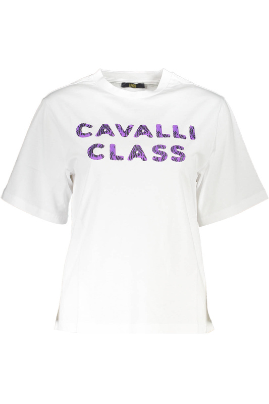 CAVALLI CLASS T-SHIRT KURZARM DAMEN WEISS