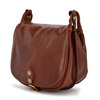 Elegant classic women's leather messenger bag