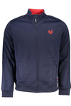 GIAN MARCO VENTURI MEN&#39;S BLUE ZIP SWEATSHIRT