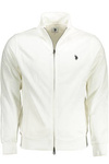 US POLO SWEATSHIRT WITH ZIP WHITE MAN