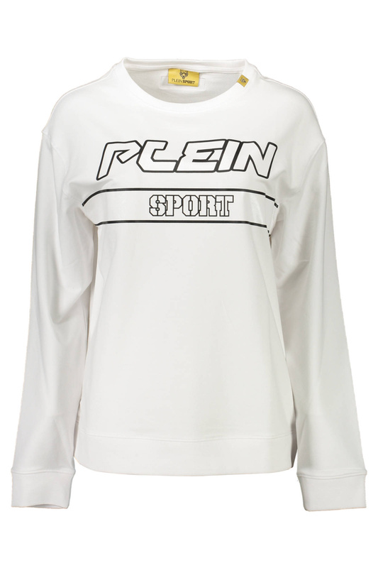 PLEIN SPORT SWEATSHIRT WITHOUT ZIP WOMAN WHITE