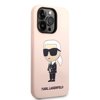 Karl Lagerfeld KLHCP14XSNIKBCP iPhone 14 Pro Max 6,7" hardcase różowy/pink Silicone Ikonik