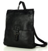 Plecak skórzany minimalizm old look leather backpack - MARCO MAZZINI czarny