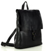 Plecak skórzany minimalizm old look leather backpack - MARCO MAZZINI czarny