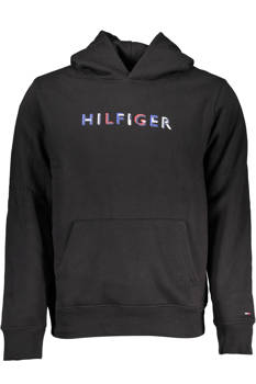 BLUZA TOMMY HILFIGER BEZ ZAMKA CZARNA MĘSKA