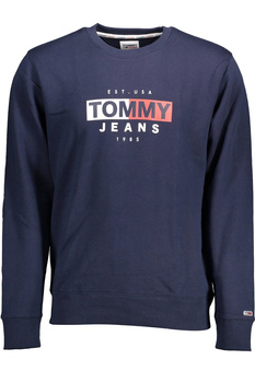 BLUZA TOMMY HILFIGER BEZ ZAMKA MĘSKA NIEBIESKA