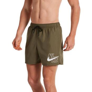 Modny, markowy strój kapielowy Nike model NIKE NESSA566 kolor Brązowy. Odzież męska. Sezon: Cały rok