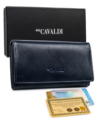 Skórzany damski portfel Cavaldi RD-08-GCL