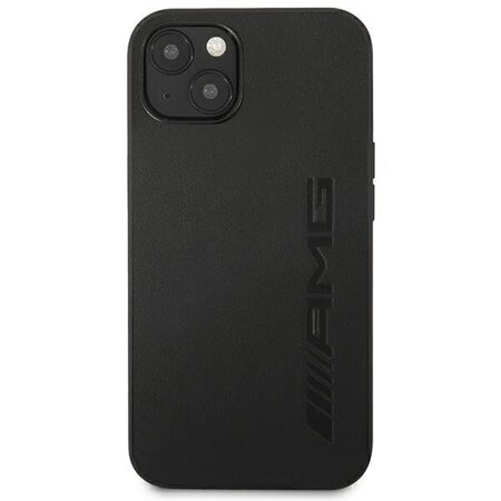 AMG AMHCP14SDOLBK iPhone 14 / 15 / 13 6.1" czarny/black hardcase Leather Hot Stamped