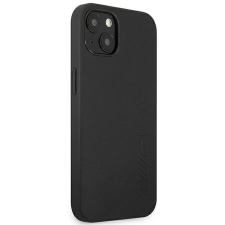AMG AMHCP14SDOLBK iPhone 14 / 15 / 13 6.1" czarny/black hardcase Leather Hot Stamped