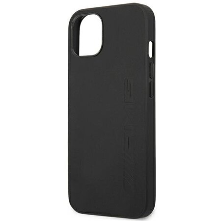 AMG AMHCP14SDOLBK iPhone 14 / 15 / 13 6.1" czarny/black hardcase Leather Hot Stamped