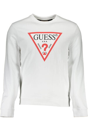 BLUZA GUESS JEANS BEZ ZAMKA MĘSKA BIAŁA