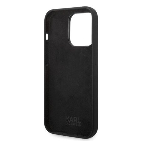 Karl Lagerfeld KLHCP14XSNIKBCK iPhone 14 Pro Max 6,7" hardcase czarny/black Silicone Ikonik