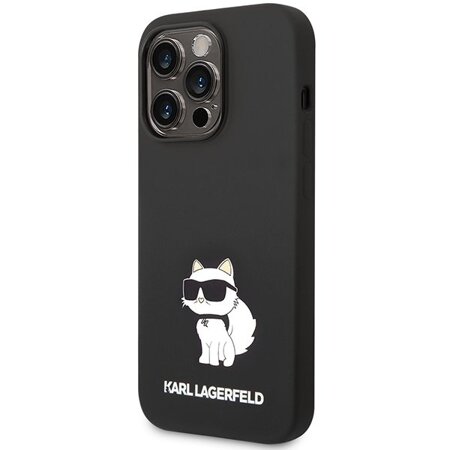 Karl Lagerfeld KLHMP14LSNCHBCK iPhone 14 Pro 6,1" hardcase czarny/black Silicone Choupette MagSafe