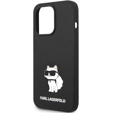 Karl Lagerfeld KLHMP14LSNCHBCK iPhone 14 Pro 6,1" hardcase czarny/black Silicone Choupette MagSafe