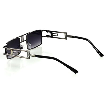 Kwadratowe okulary przeciwsłoneczne MAZZINI RETRO STAR czarny