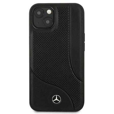 Mercedes MEHCP13SCDOBK iPhone 13 mini 5,4" czarny/black hardcase Leather Perforated Area