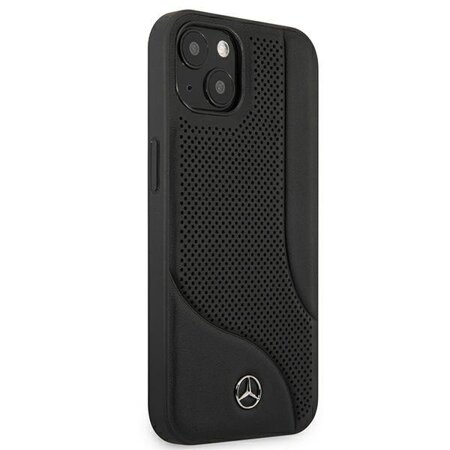 Mercedes MEHCP13SCDOBK iPhone 13 mini 5,4" czarny/black hardcase Leather Perforated Area