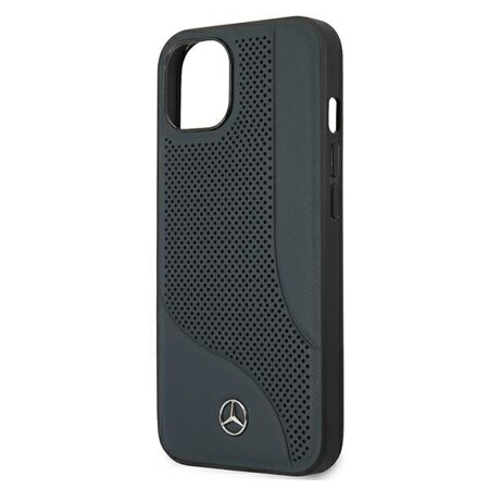 Mercedes MEHCP13SCDONA iPhone 13 mini 5,4" granatowy/navy hardcase Leather Perforated Area