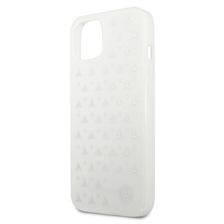 Mercedes MEHCP13SESPWH iPhone 13 mini 5,4" biały/white hardcase Silver Stars Pattern