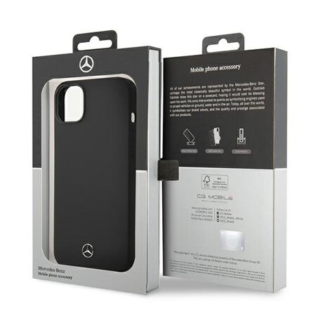 Mercedes MEHCP14MSILBK iPhone 14 Plus 6,7" czarny/black hardcase Silicone Line