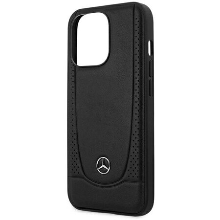 Mercedes MEHCP15LARMBK iPhone 15 Pro 6.1" czarny/black hardcase Leather Urban