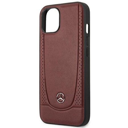 Mercedes MEHCP15SARMRE iPhone 15 6.1" czerwony/red hardcase Leather Urban Bengale