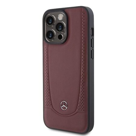 Mercedes MEHCP15XARMRE iPhone 15 Pro Max 6.7" czerwony/red hardcase Leather Urban Bengale