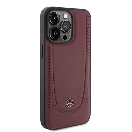 Mercedes MEHCP15XARMRE iPhone 15 Pro Max 6.7" czerwony/red hardcase Leather Urban Bengale