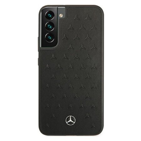 Mercedes MEHCS22MPSQBK S22+ S906 czarny/black hardcase Leather Stars Pattern