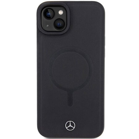 Mercedes MEHMP15S23RCMK iPhone 15 6.1" czarny/black hardcase Smooth Leather MagSafe