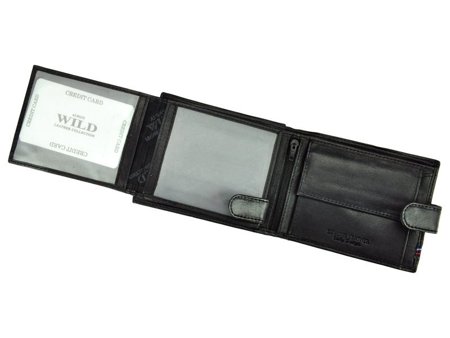 Skórzany męski portfel Wild N992L-GV RFID