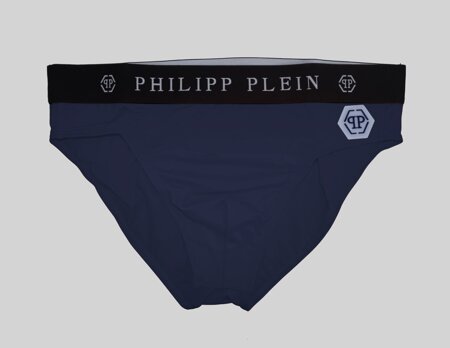 Stroje kąpielowe marki Philipp Plein model CUPP15-S kolor Niebieski. Odzież Męskie. Sezon: Wiosna/Lato