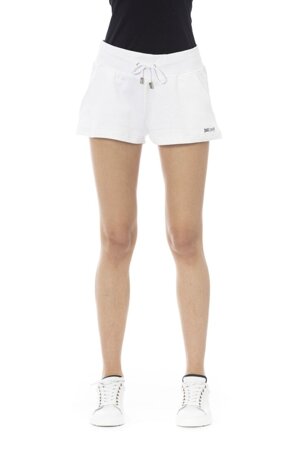 Szorty marki Just Cavalli Beachwear model J64 15GRBC kolor Biały. Odzież damska. Sezon: