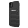 AMG AMHCN61GSEBK iPhone 11 / Xr 6,1" czarny/black hardcase Leather Debossed Lines