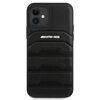 AMG AMHCP12SGSEBK iPhone 12 mini 5,4" czarny/black hardcase Leather Debossed Lines