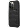 AMG AMHCP14LGSEBK iPhone 14 Pro 6,1" czarny/black hardcase Leather Debossed Lines